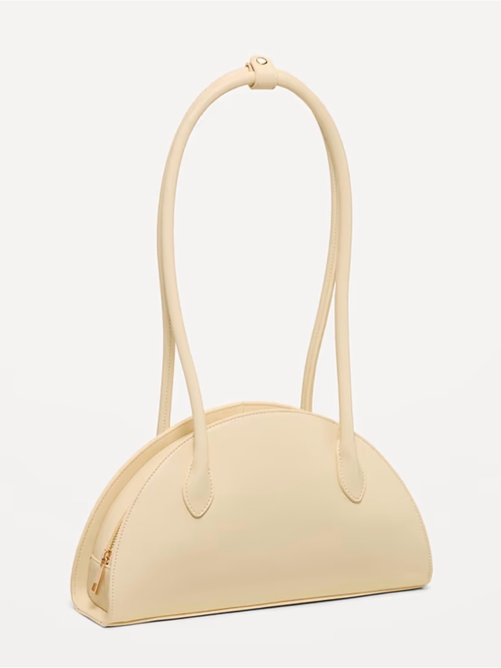 NWT Old  Navy Cream Half-Moon Shoulder Bag with Long Straps